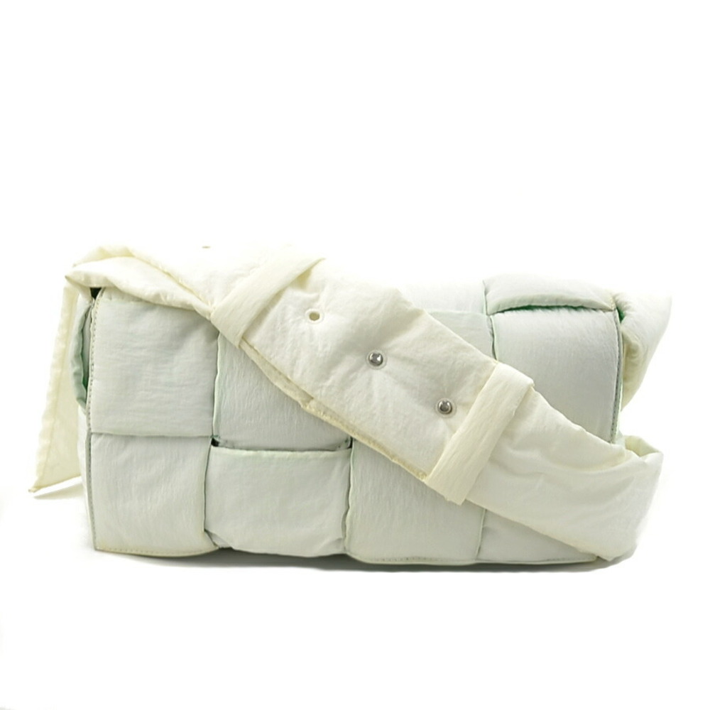 BOTTEGA Veneta Padded Tech Cassette Crossbody Bag White Green